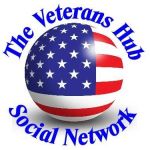 Veterans Hub Logo. Globe flag.